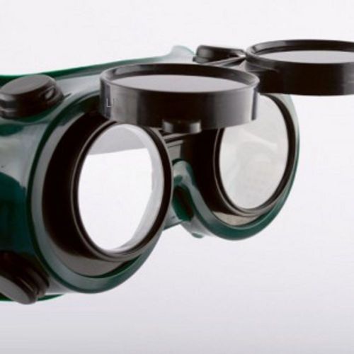 New Welding Cutting Welders Safety Goggles Glasses Flip Up Dark Green Lenses