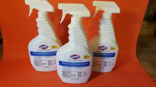 Clorox 32 oz Healthcare Bleach Germicidal Cleaner LOT of 3