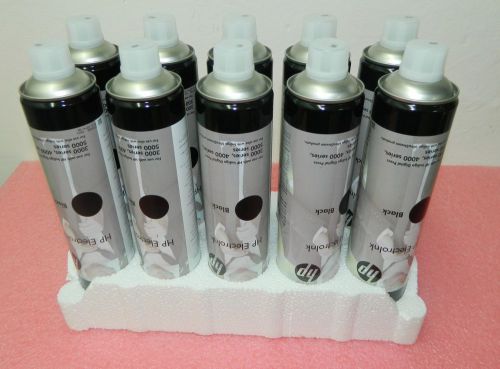 10 New HP Indigo ElectroInk Q4012B Black Q5396-08100 for 3000S/4000S/5000S