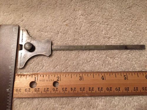 Vintage Brown &amp; Sharpe Depth Gauge 6&#034; Ruler Machinist Tools Free Shipping