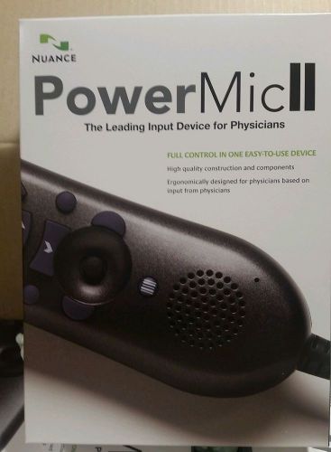 NEW Nuance 0POWM2N PowerMic II Handheld USB Dictation Microphone