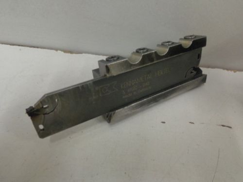 LATHE CUTOFF TOOL BLOCK WITH KENNAMETAL CUTOFF BLADE #3.87032-46    STK 8183