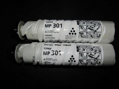 Genuine Ricoh Savin Lanier Toner MP 301 QTY2 Net Weight 200g/7.05oz each 841767