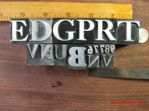 lot O LETTERPRESS METAL PRINTING TYPE MIXED FONTS