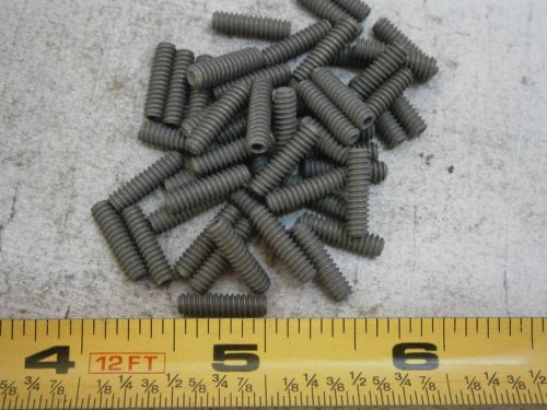 Set Screws #6/32 x 1/2&#034; Socket Head Cup Point Alloy Steel Zinc Lot of 50 #5085