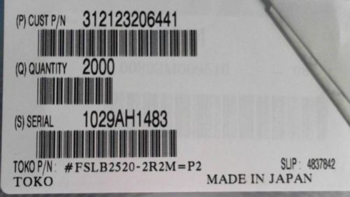 1415-PCS HUA #FSLB2520-2R2M 25202R2 FSLB25202R2M