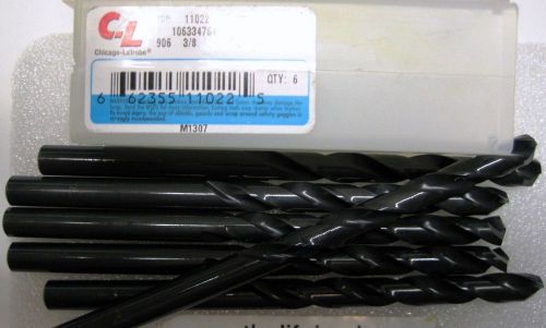 12 NEW #16x6&#034; (0.1770&#034;) DRILL BIT AIRCRAFT EXTRA LENGTH CHICAGO-LATROBE #11046