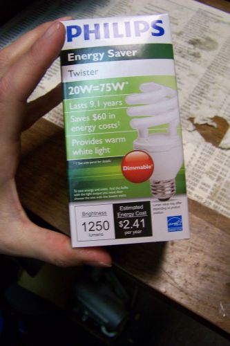 new philips 42003-4 DIMMABLE 24W 120V E26 WARM WHITE light bulb