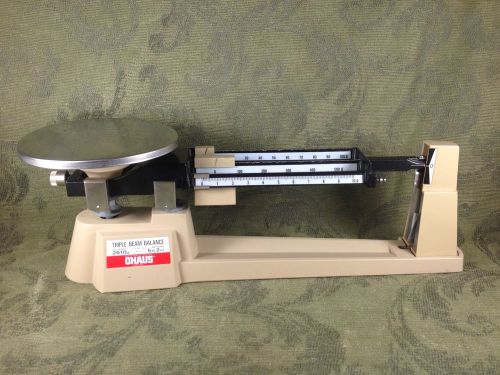 Vintage Ohaus 700 800 Series Steel Triple Beam Balance Scale 5lb 2oz 2610g USA