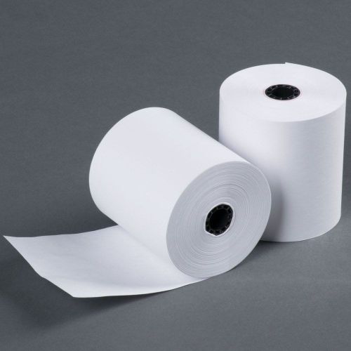 3&#034; 165&#039; FT 1 Ply Bond Paper (50 Rolls) Kitchen Printer Paper from BuyRegister...