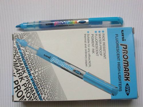 5pcs Uni-Ball Uni promark eye highlighters fluorescent blue shape(Japan)