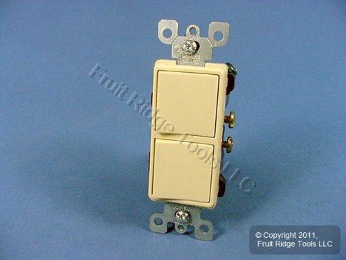 Leviton Ivory Decora SP/3-Way Combination Switch Duplex Rocker 15A Bulk 5641-I