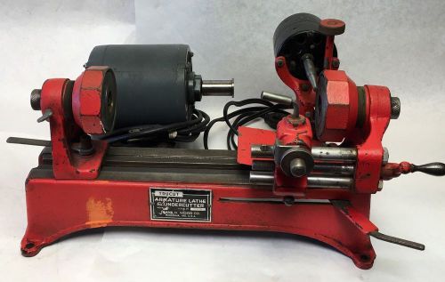 TRUCUT ARMATURE LATHE &amp; UNDERCUTTER B15 FRANK WOOD MACHINE With MOTOR