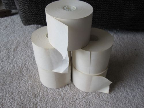 Lot of 5 Rolls Calculator Printing Paper Adding Machine 2.25&#034; wide x 3&#034; diameter