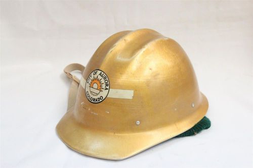 RARE Ed Bullard Hard Boiled Aluminum Golden City Aurora Colorado Hard Helmet