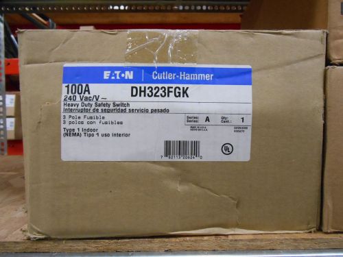 Eaton Cutler-Hammer DH323FGK Heavy Duty Safety Switch 100A 240V NIB