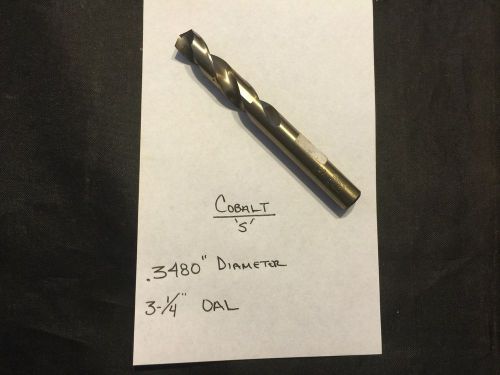 Letter &#039;S&#039; Cobalt Spiral Drill .3480&#034;