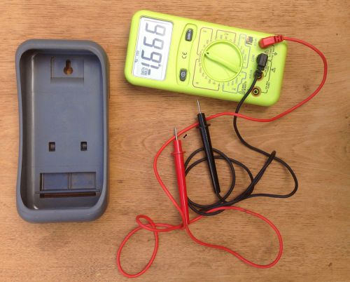 Tpi 133 manual-ranging, average-sensing digital multimeter with protective boot, for sale