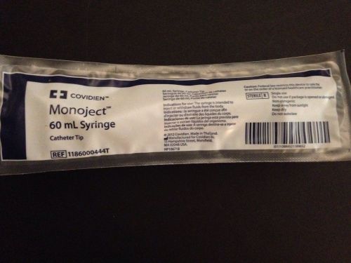 COVIDIEN MONOJECT 18 COUNT 60 ML SYRINGE REF:1186000444T CATHETER TIP