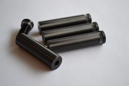 Black finish aluminum standoff 1/2&#034; x 1 3/4&#034; (4) for sale