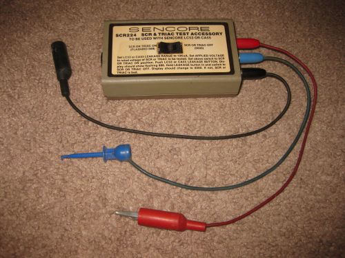 Sencore SCR224 SCR &amp; Triac Test Accessory - To Be Used w/ LC53 or CA55 Untested