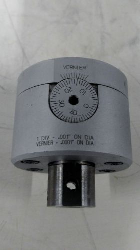 KENNAMETAL TBH50A TENTHSET BORING HEAD 1 DIV = .001&#034;, VERNIER 1 DIV= .0001&#034;