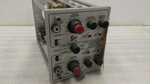 Tektronix Type CA Dual Trace Preamplifier Plug-in for Tek 545 Scope