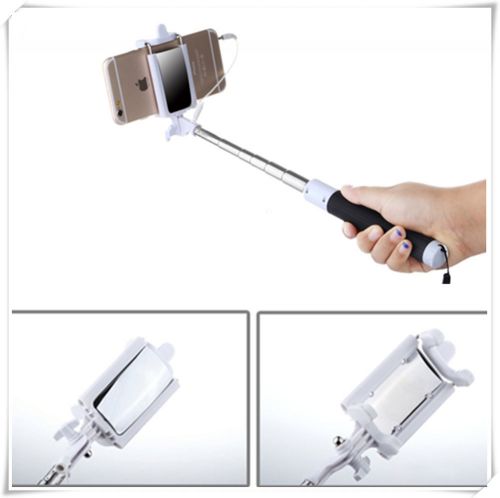 NEW Black Self Portrait Selfie Stick photo Handheld Monopod for Camera Phone