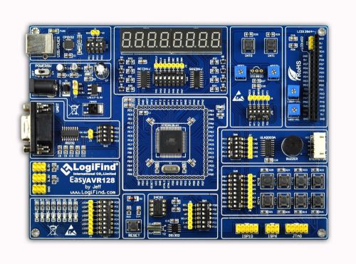 AVR development board easyAVR128 for ATmega128A with USB bootloader Logifind