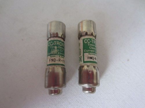 Lot of 2 bussmann cc-tron fnq-r-10 fuses 10a 10 amps tested for sale