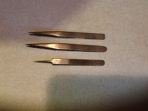 Techni Tool/Besco/ETC/Tweezers for Precision Work/THREE pair in sale