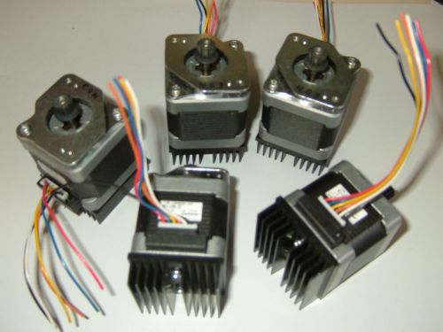 5 x nema 17 stepper motor - mill robot reprap makerbot prusa 3d printer heatsink for sale