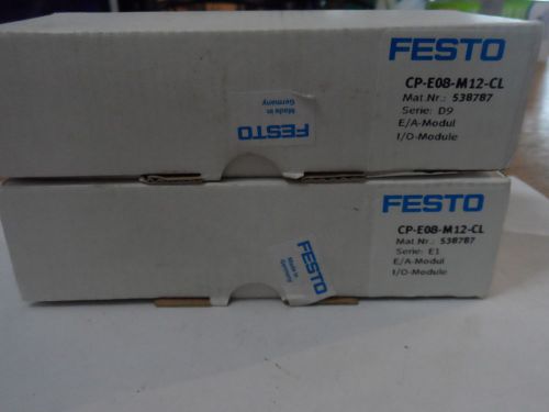 Festo cp-e08-m12-cl  i/o module / network / 24vdc   nib for sale