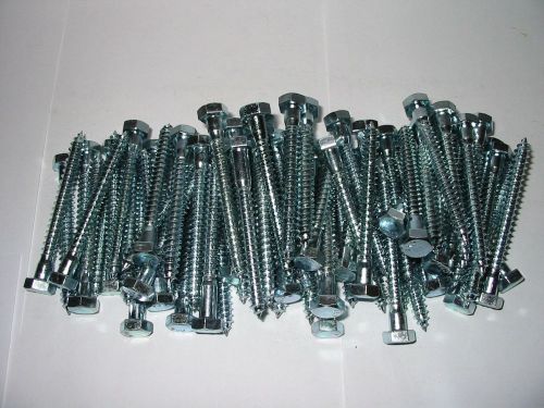 Zinc Hex Head  Lag Screw Bolt 5/16&#034; x 3&#034; - 70/pcs