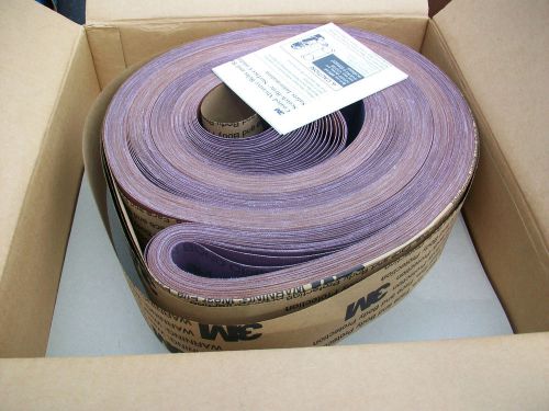 50pc 3M Three-M-Ite Sanding Belts 331D  3&#034; X 132&#034;  RESIN BOND CLOTH  NEW IN BOX