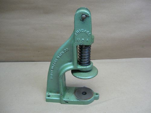 Vtg Handy Button Junior Upholstery Tool  Press Leather Fabric Naugahyde Parts