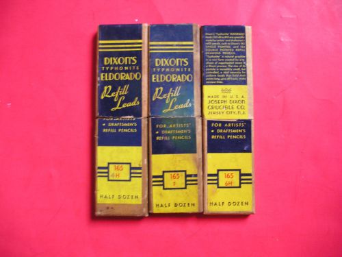 Typhonoite Refill Leads for Draftsman&#039;s Pencils. Dixon/Eldorado No. 165, F,4H,6H