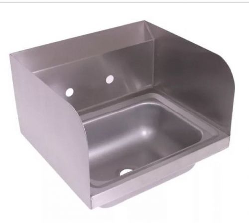 JOHN BOOS PBHS-W-1410-SSLR 14&#034; X 10&#034; X 5&#034; WALL MOUNT HAND SINK W/ SPLASH GUARDS