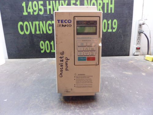 TECO WESTINGHOUSE MA7200 DRIVE SN:B77606-013 7.5KVA 50-60HZ 200-240V USED