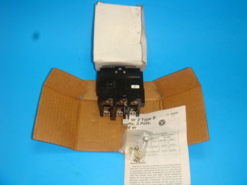 New westinghouse ambient compensated thermal overload relay, ba13a, 3 pole, nib for sale