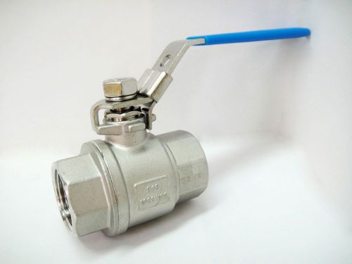 1&#034; NPT 2-PC Full Port Ball Valve 316 Stainless Steel 1000WOG