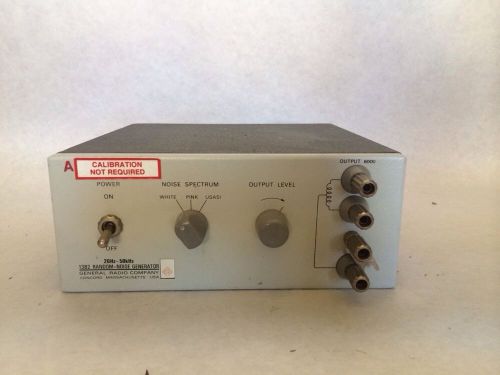 General Radio GR 1382 RANDOM-NOISE GENERATOR White Pink USASI 20hz-50kHz