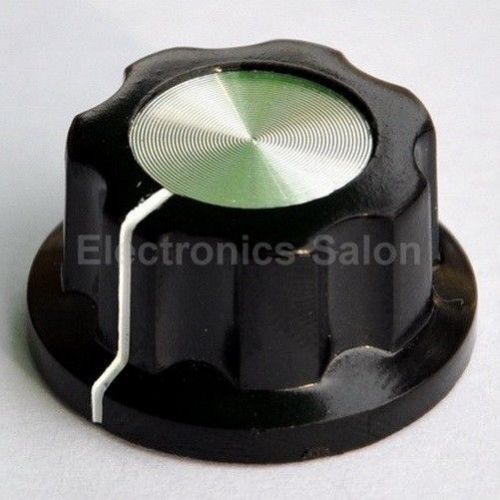 10x Pot Knobs, 0.913&#034; x 0.484&#034; Shaft 1/4&#034;, MF-A02, for HAM Radio / Audio