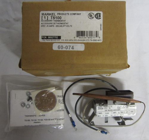 New! Markel T5100 Thermostat 25 Amp 208, 240, 277 Volts