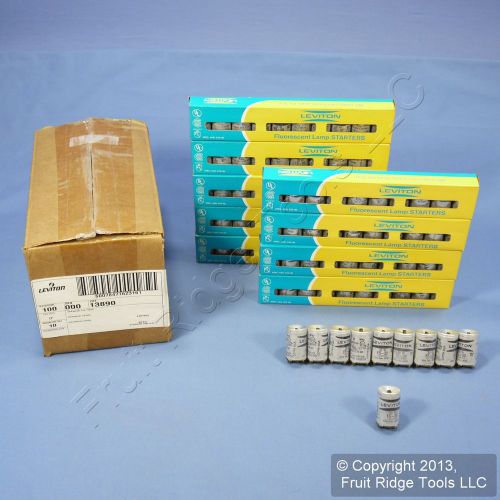 100 Leviton Flourescent Light Starters FS-30 COP-30 30W Lamp FS30 COP30 13890