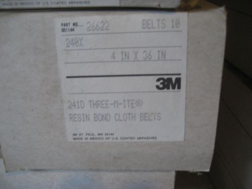 3M 36622 4 X 36 240X GRIT SANDING BELTS 5PCS (AB0324-5)