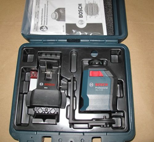 Bosch gll 2-20 360-degree self-leveling line and cross laser for sale