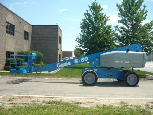 2007 genie s-60 4x4 boomlift man lift  boom aerial telescopic boomlift 600s for sale