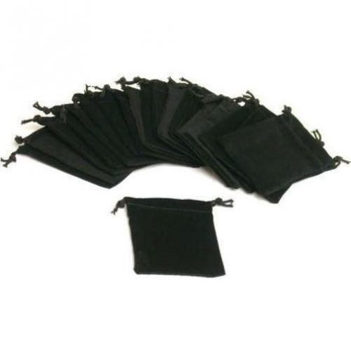 20 Black Velvet Jewelry Gift Pouches