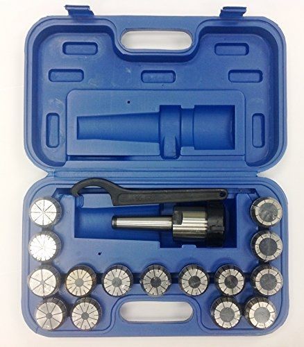 HHIP 3900-0531 Mt3 ER-40 Spring Collet Chuck Set, 17-piece